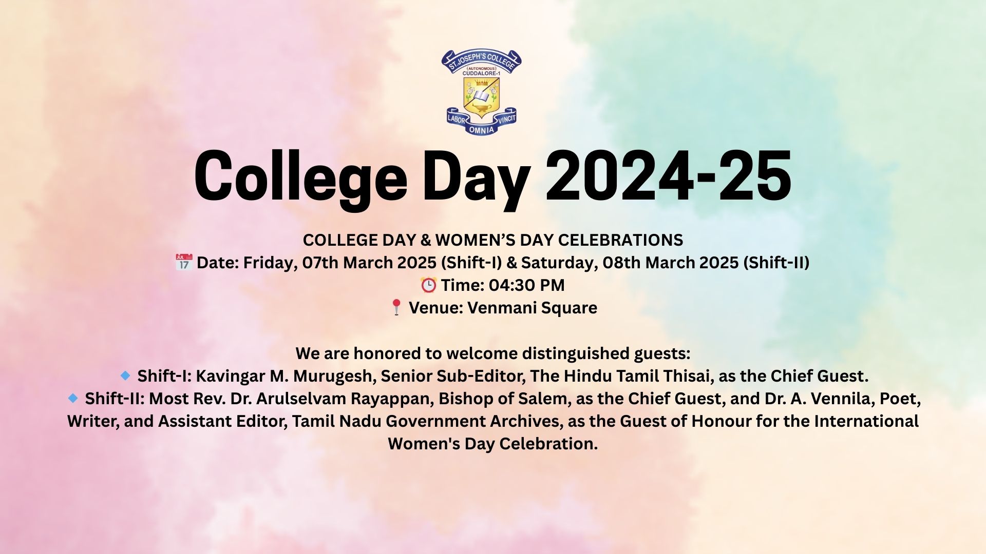 COLLEGE DAY & WOMEN'S DAY CELEBRATIONS